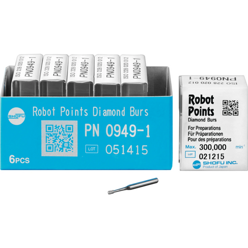 Robot Points FG 6 FG, pæreformet, 2 mm, ISO 012