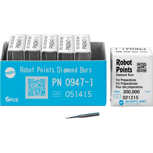 Robot Points FG 6 FG, pæreformet, 2 mm, ISO 008