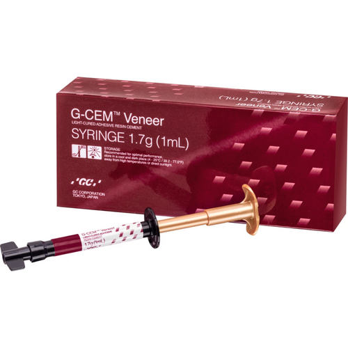 GC G-CEM Veneer 1 ml/1,7 g sprøyte TR, 10 metallspisser