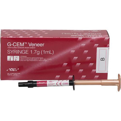 GC G-CEM Veneer 1 ml/1,7 g sprøyte Bleach, 10 metallspisser