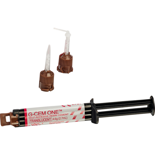 GC G-CEM ONE refill pack Value 8 x 4,6 g sprøyter translucent, 60 GC Automix Tips regular, 20 GC Automix Endo Tips