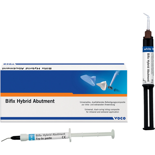 Bifix Hybrid Abutment sprøyte 10 g hvit HO, QuickMix