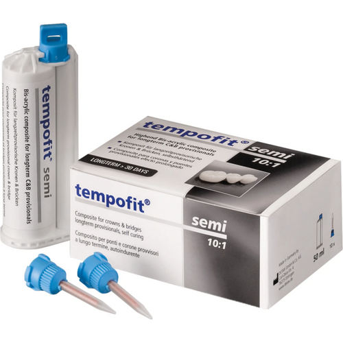 tempofit semi standardpakke 50 ml dobbelpatron A2, 10 T-Mixer blå, 10:1