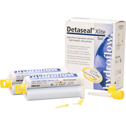 Detaseal hydroflow Xlite standardpakke 2 x 50 ml dobbelpatron rask, tilbehør