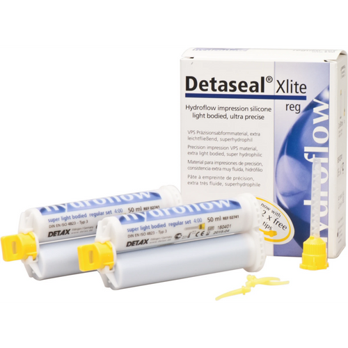 Detaseal hydroflow Xlite standardpakke 2 x 50 ml dobbelpatron regular, tilbehør