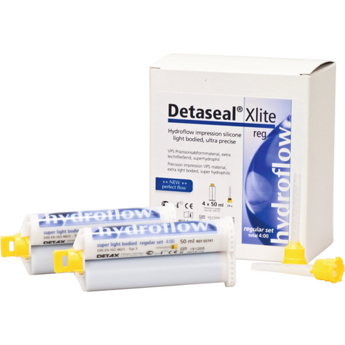Detaseal hydroflow Xlite multipack 4 x 50 ml dobbelpatron regular, tilbehør