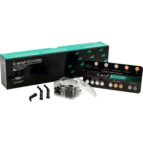 GC G-ænial A' CHORD kit LAYERING 15 x 0,16 ml/ 0,3 g Unitip (A2, A3, AO2, AE, JE)
