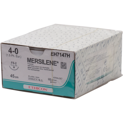 MERSILENE 36 stk grønn, 45 cm, FS2, USP 4-0, tykkelse 1,5