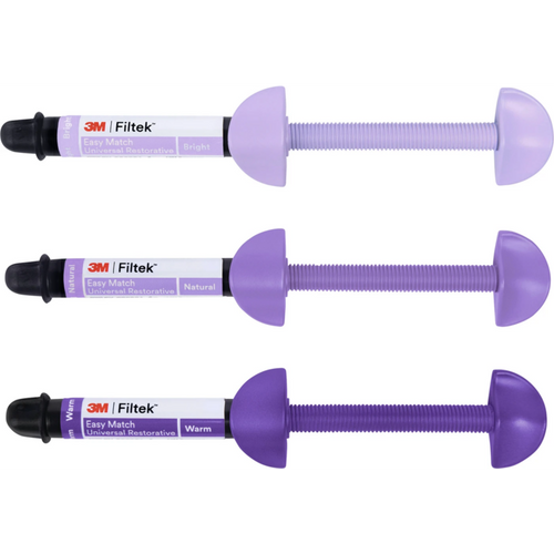Filtek Easy Match Universal composite intro Kit 3 x 4 g sprøyte (bright, natural, warm)