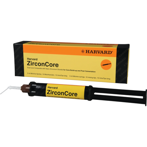 Harvard ZirconCore 5 ml sprøyte A2, 10 blandespisser, 10 lange intraorale spisser