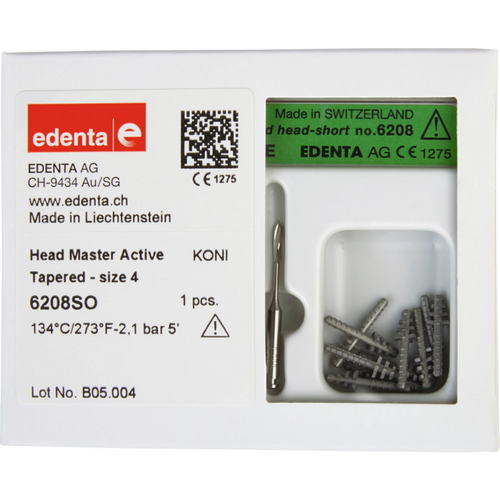 HeadMaster konisk, aktiv sortiment størrelse 4, kort