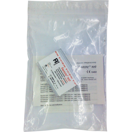 FANTESTIC POST 10 rotkanalstifter 1,2-1,65 mm, 1 rotkanalbor (blå ring)