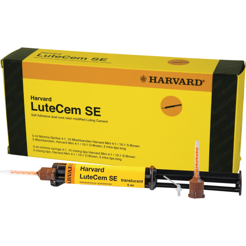 Harvard LuteCem SE 5 ml Minimix-sprøyte translucent, 15 blandespisser, 5 lange IntraTips