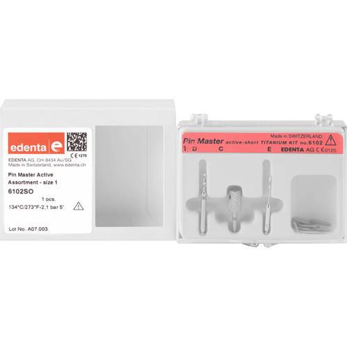 PIN Master, Active assortert 10 stk. røde 1,3 mm, L 8,75 mm