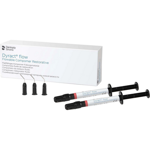 Dyract flow refill-pakning 2 x 1 ml sprøyte A3, 25 svarte applikasjonsspisser