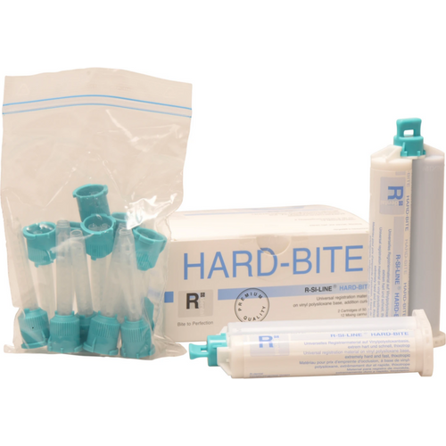 R-SI-LINE HARD-BITE 2 x 50 ml doble patroner mørkeblå, 12 blandespisser SXN