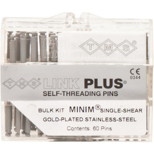 TMS LINK bulk-pakke med 60 individuelle pinner, Minim silver EL722-60