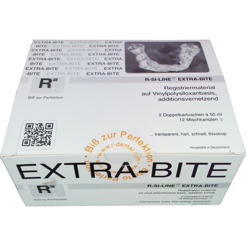 R-SI-LINE EXTRA-BITE 2 x 50 ml dobbelpatron translusent, 12 blandespisser SXN