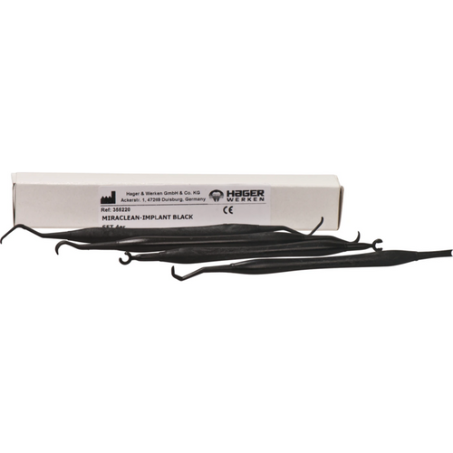 Miraclean-Implant Black sett med 4 ulike deler