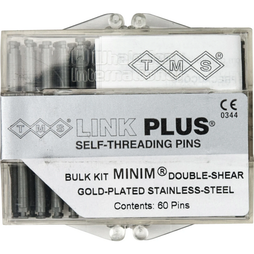 TMS LINK storpakning med 60 dobbelpinner, Minim 2 i 1 sølv EL732-60