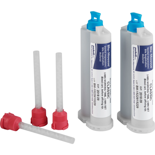 Blu-Mousse 2 x 50 ml dobbelpatron Classic, 50 rosa blandespisser