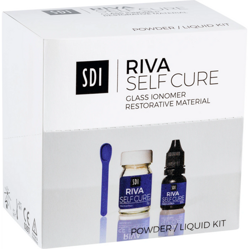 riva self cure kit 15 g pulver A3, 6,9 ml væske