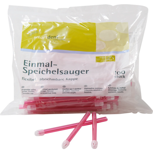 smart bøyelig sug 100 stk rosa