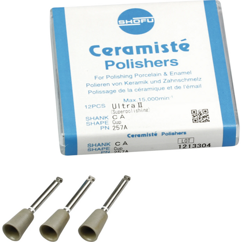 Ceramist 12 stk. hvit ultra II, RA, koppform, ISO 065