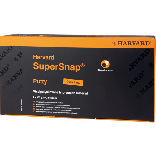 Harvard SuperSnap 2 x 600 g boks Quick Putty svart, 2 skjeer
