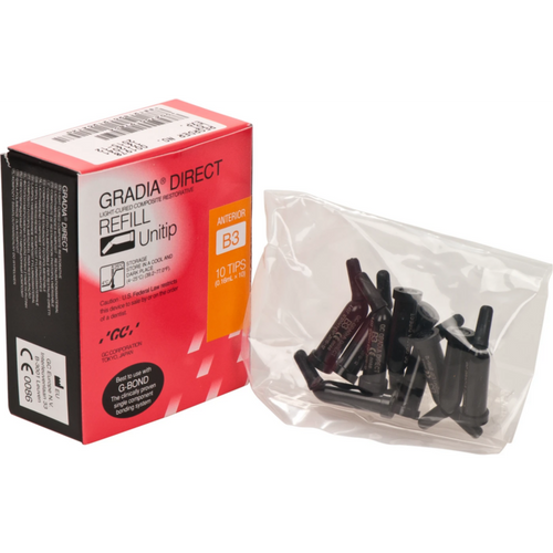 GC GRADIA DIRECT 10 x 0,24 g Unitip Anterior B3
