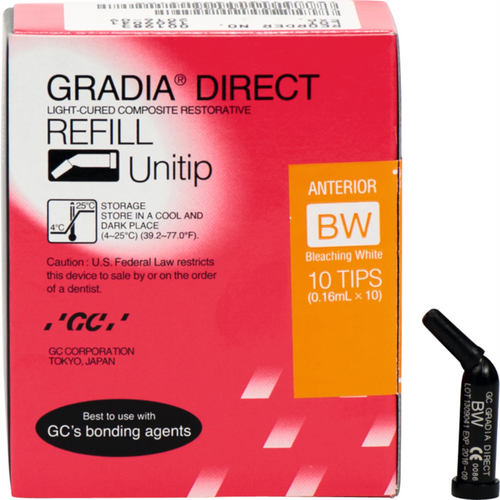 GC GRADIA DIRECT 10 x 0,24 g Unitip Anterior BW