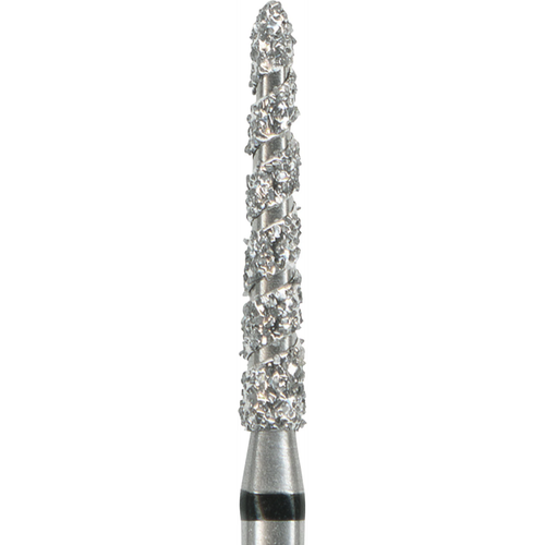 Turbo diamanter T879K 5 stk. svarte supergrov, FG, fasong 299 konisk torpedo, 10 mm, ISO 016