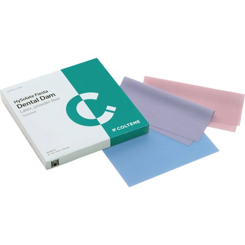 HySolate Dental Dam 52 assorterte ark, 127 x 127 mm, medium