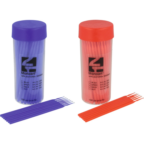 Monoart bøybare applikatorer boks 100 stk. 8 cm, blå