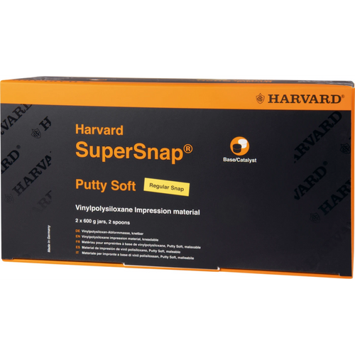 Harvard SuperSnap 2 x 600 g boks Putty Soft svart, 2 skjeer