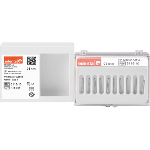 PIN Master, Active 10 stk. grønn 1,75 mm, lengde 16,5 mm