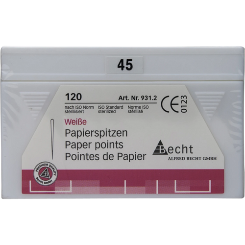 Papirpoints hvite 120 stk. ISO 045
