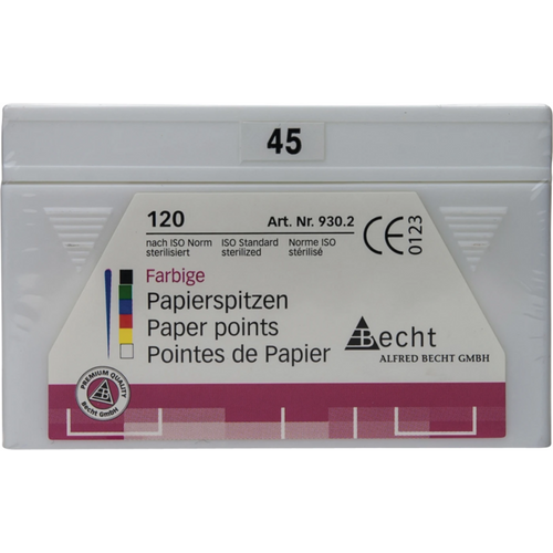 Fargede papirpoints 120 stk. ISO 045