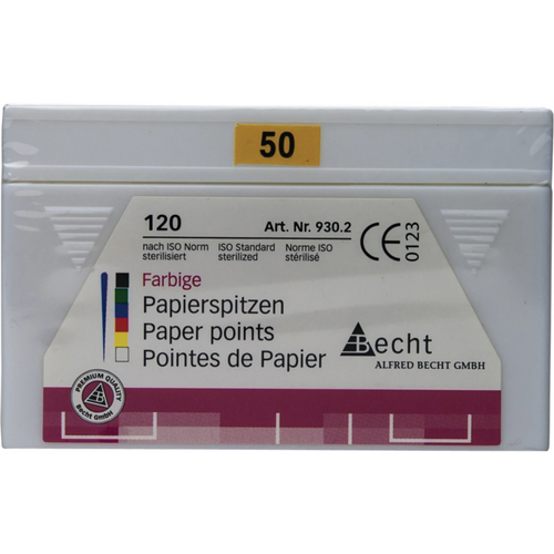 Fargede papirpoints 120 stk. ISO 050