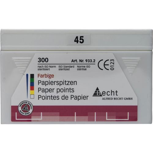 Fargede papirpoints 300 stk. ISO 045