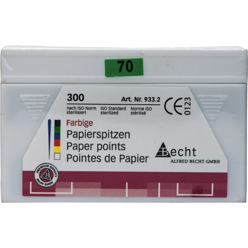 Fargede papirpoints 300 stk. ISO 070