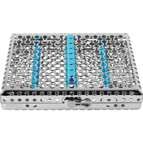 IMS Infinity instrumentkassett  stk. 1/2 DIN for 8 instrumenter turkis