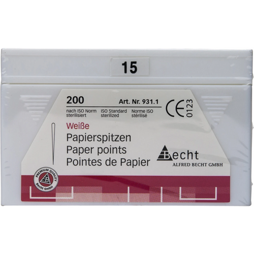 Papirpoints hvite 200 stk. ISO 015