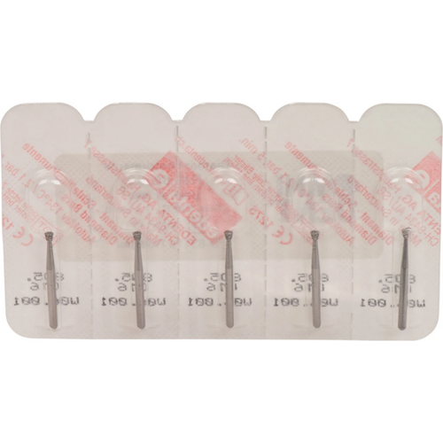 Omni diamanter 805 5 standard, FG, fasong 012 invertert kjegle, 1,6 mm, ISO 016
