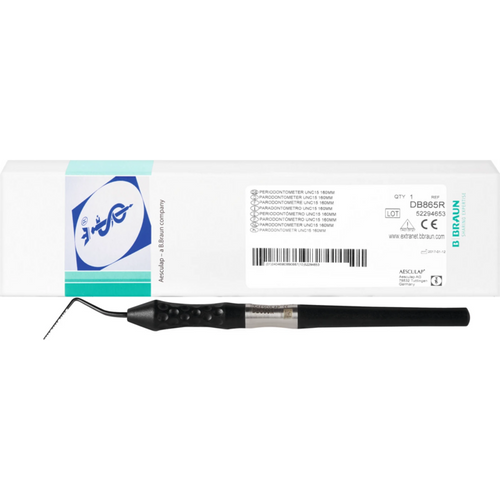 Ergonomisk periodontometer stk. 160 mm, golfballhåndtak, UNC 15