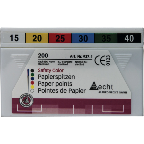 Safety Color papirpoints assortert 200 stk. ISO 015-040