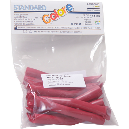 Standard sugekanyler 10 stk. bordeaux