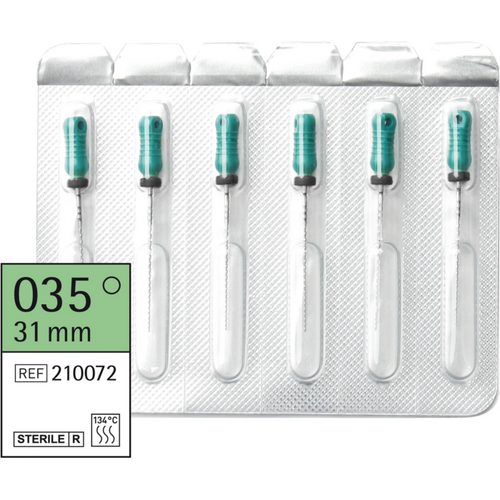 Omni Hedstrøm filer steril 6 stk. sterile, 31 mm, ISO 035