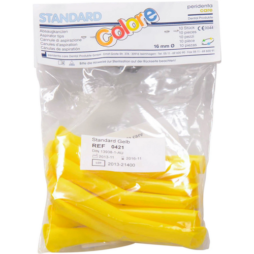 Standard sugekanyler 10 stk. gul