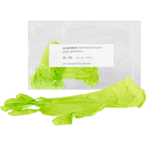 smart nitrilhansker Soft PF prøve 1 par pudderfrie, grønne, XS